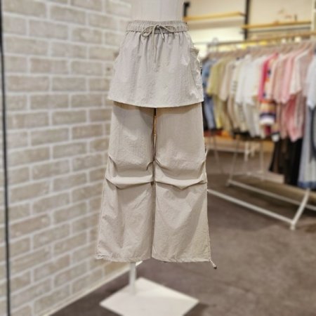 레이어드 밴딩 치마 바지