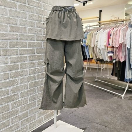 레이어드 밴딩 치마 바지