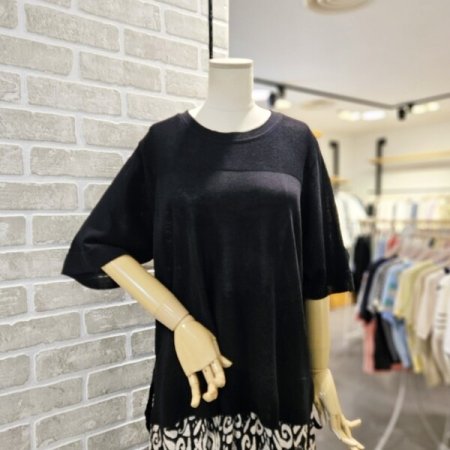 루즈핏 라운드 니트