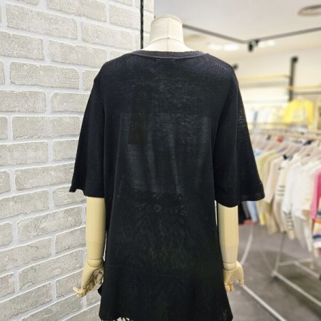 루즈핏 라운드 니트