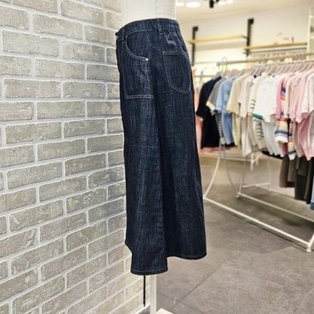 데님 A라인 스커트
