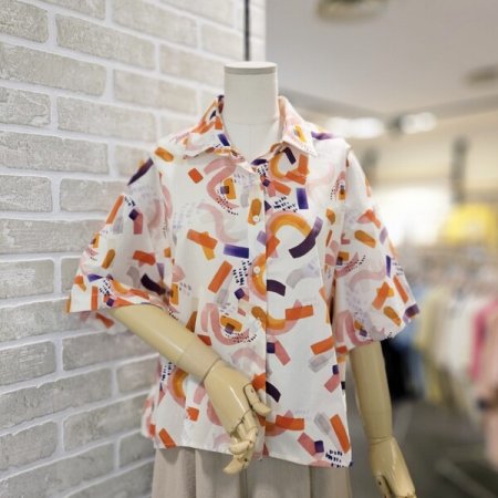 프린트 루즈핏 남방