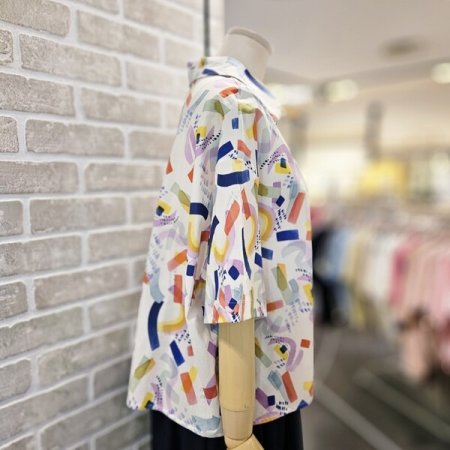 프린트 루즈핏 남방