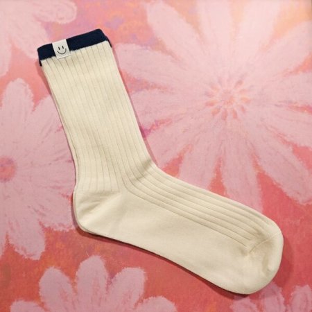 스마일 골지 양말