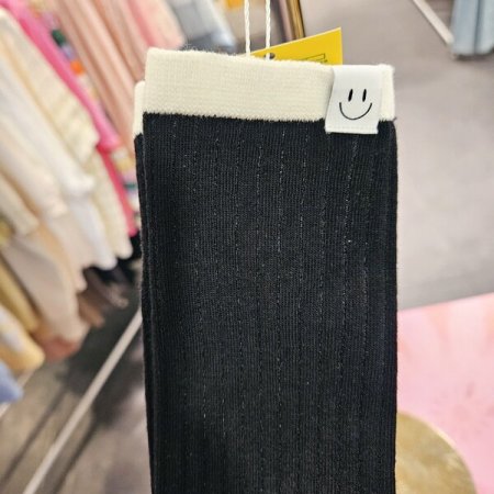 스마일 골지 양말
