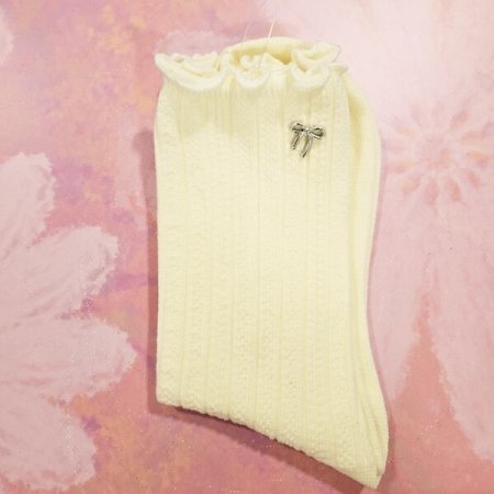 실버 리본 양말