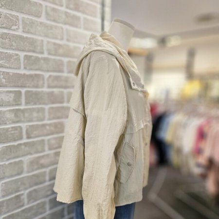 후드 홑 겹 점퍼