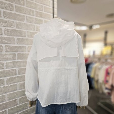 후드 홑 겹 점퍼