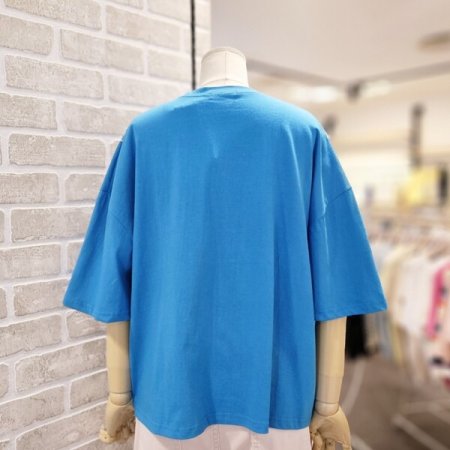 레이스 레터링 반팔 티셔츠