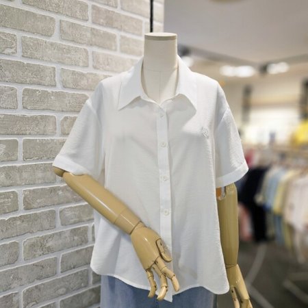 LCV 자수 반팔 남방