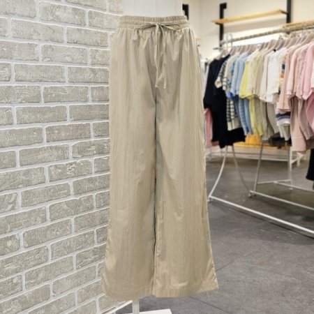 밴드 와이드 팬츠