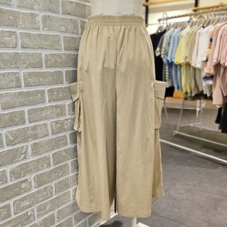 아웃 포켓 치마 바지