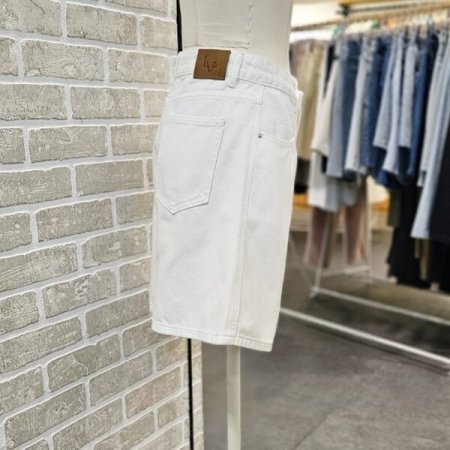 턱 장식 데님 쇼츠