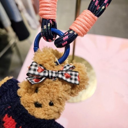 브라운 레꼬밍 니트 키링