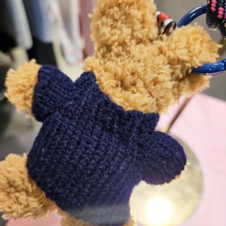 브라운 레꼬밍 니트 키링