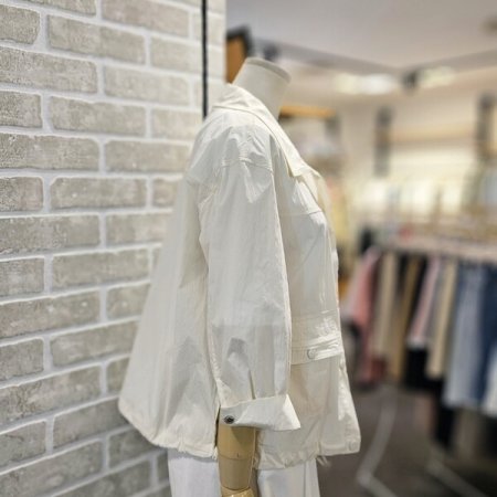 카라 칠부 소매 자켓