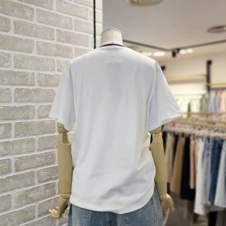 도그 프린트 반팔 티셔츠