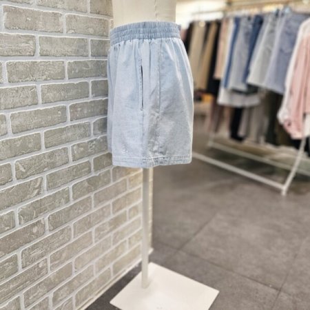 레코브 자수 밴딩 쇼츠