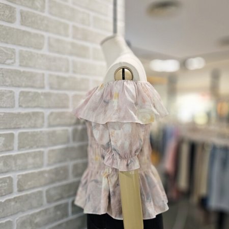 오픈 숄더 블라우스