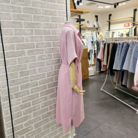 루즈핏 벨트 원피스