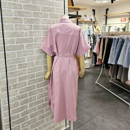 루즈핏 벨트 원피스