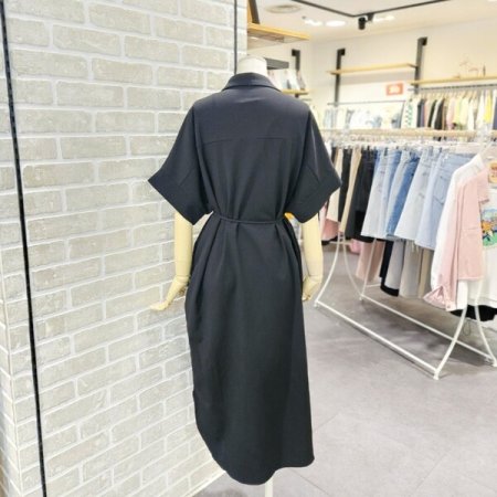 루즈핏 벨트 원피스