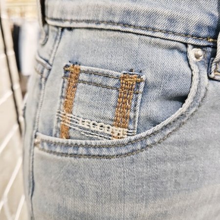 데미지 데님 팬츠