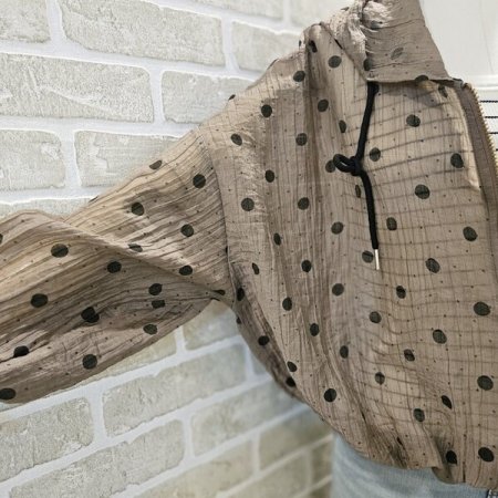 도트 시스루 점퍼