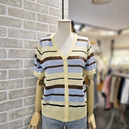 멀티 스트라이프 가디건