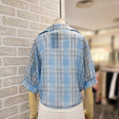 체크 세트 남방