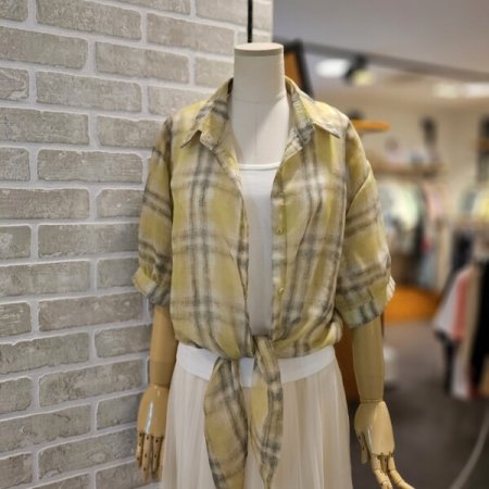 체크 세트 남방