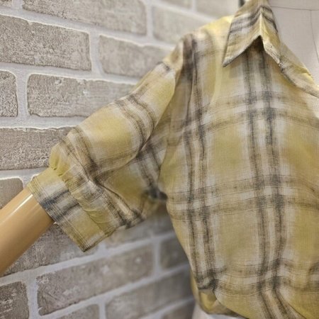 체크 세트 남방