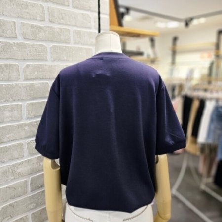 배색 스트링 반팔 티셔츠