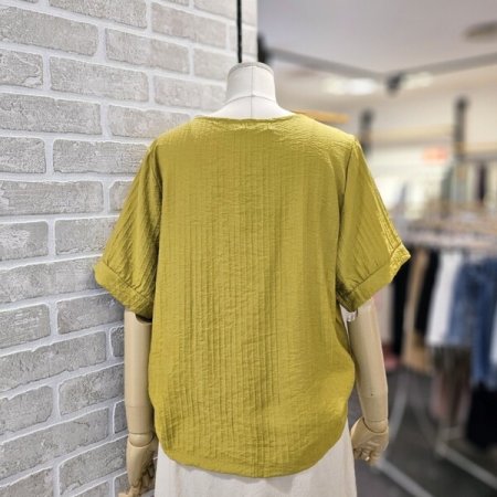 라운드 금속 블라우스