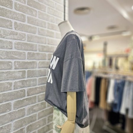 브이넥 피그먼트 티셔츠