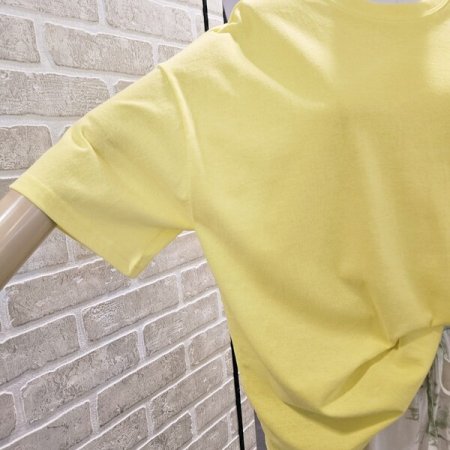 형광 스마일 프린트 티셔츠