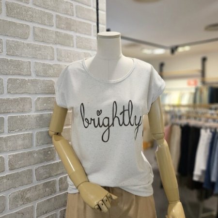 린넨 혼방 슬리브리스 티셔츠