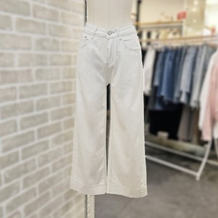 8부 스판 데님 팬츠