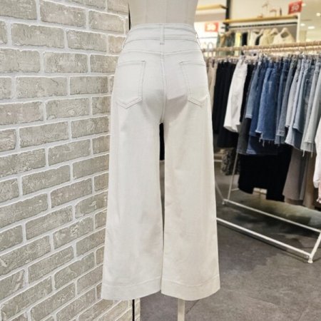 8부 스판 데님 팬츠