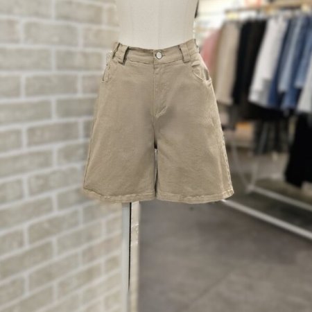 면 스판 숏 팬츠