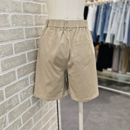 면 스판 숏 팬츠