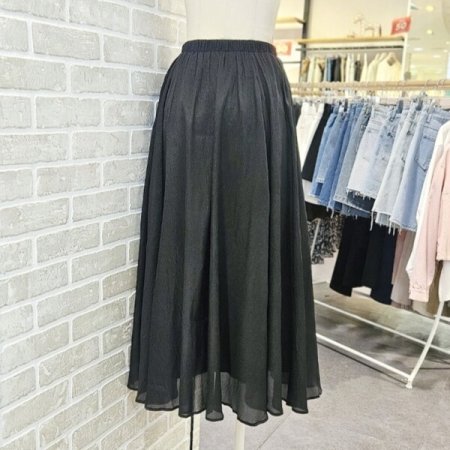 플레어 샤 스커트