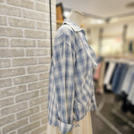 슬리브리스 세트 체크 남방