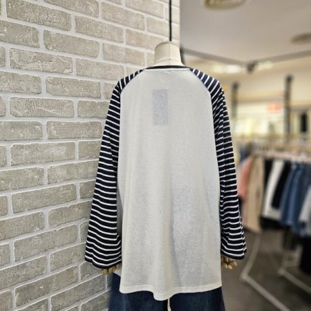 나그랑 배색 티셔츠