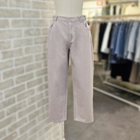 셔링 와끼 밴딩 팬츠