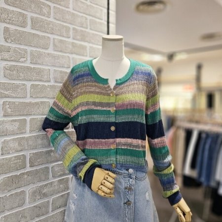 스트라이프 멀티 가디건