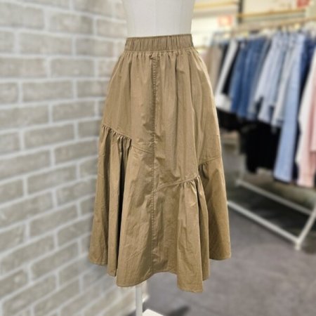 언밸런스 플레어 스커트