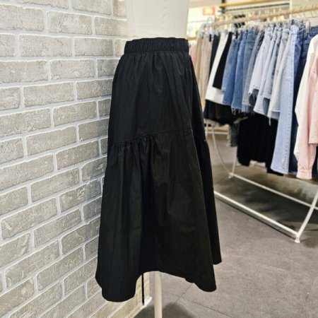 언밸런스 플레어 스커트