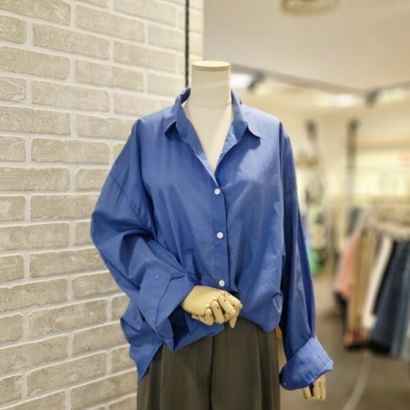 루즈핏 버튼 남방