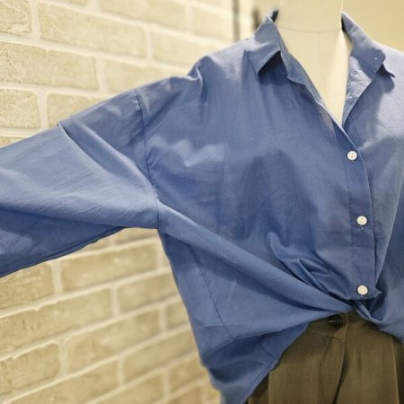 루즈핏 버튼 남방